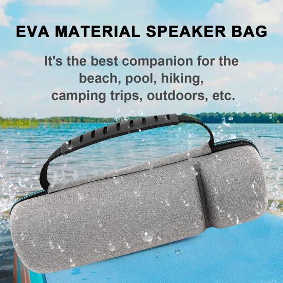 Portable Speaker Storage Bag Zipper Closure Shockproof Impact Resistant Speaker Carrying Case for JBL Flip 5/6/7