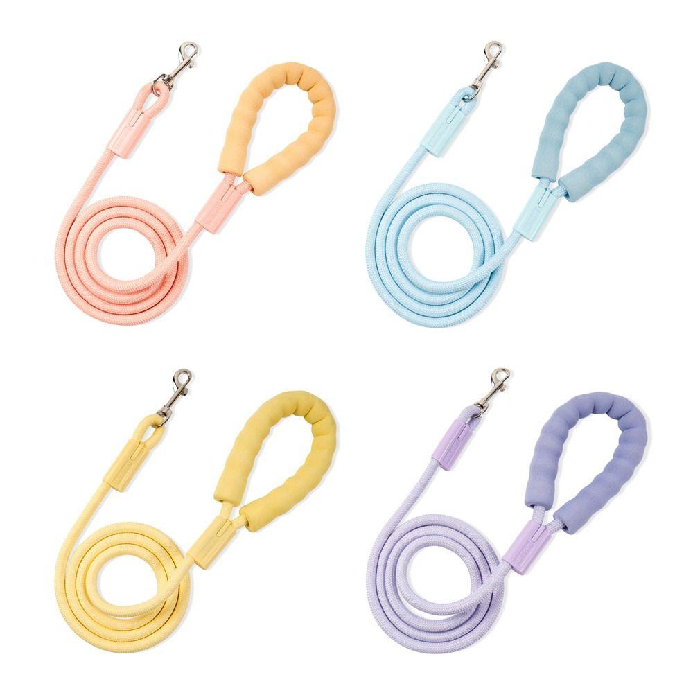 Sommer Dopamin Hundeleinen mit Baumwollgriff Langlebige Haustier-Trainingsseile Anti-Verlust Verstellbare Haustierbedarf Haustier