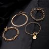 Hot-selling snake bone chain bracelet set, personalized and creative retro metal OT buckle chain bracelet