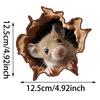 1PC Creative Wall Sticker Mouse Cave Pattern Self-Adhesive Wall Stickers Bedroom Entryway Living Room Porch Home Decoration Wall Stickers