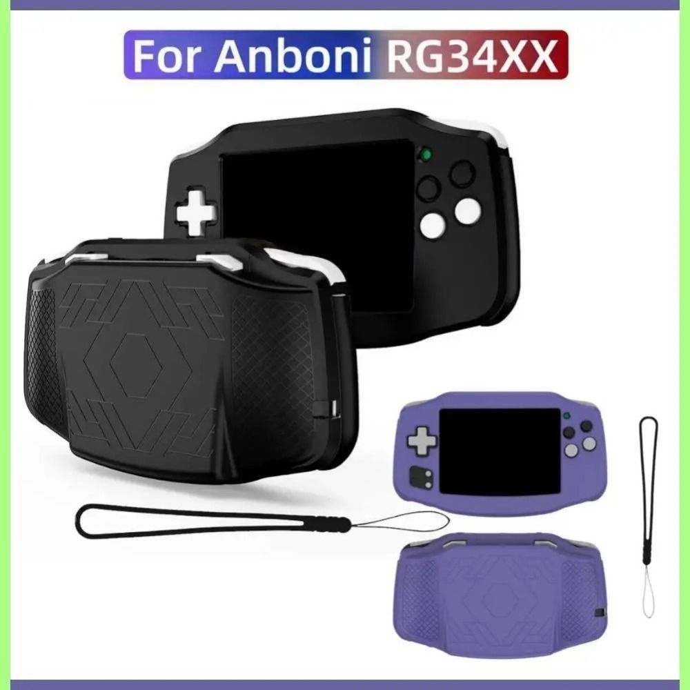 Shockproof Game Console Case Dustproof Protector Shell for ANBERNIC RG34XX Game Accessories