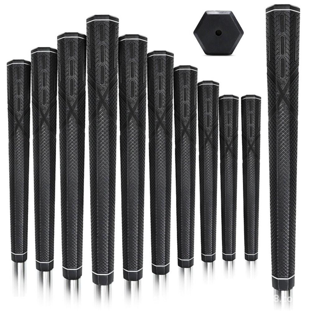 Hexagon Design Golf Club Cover Elastic Rubber Sleeve Premium Golf Club Grip Universal