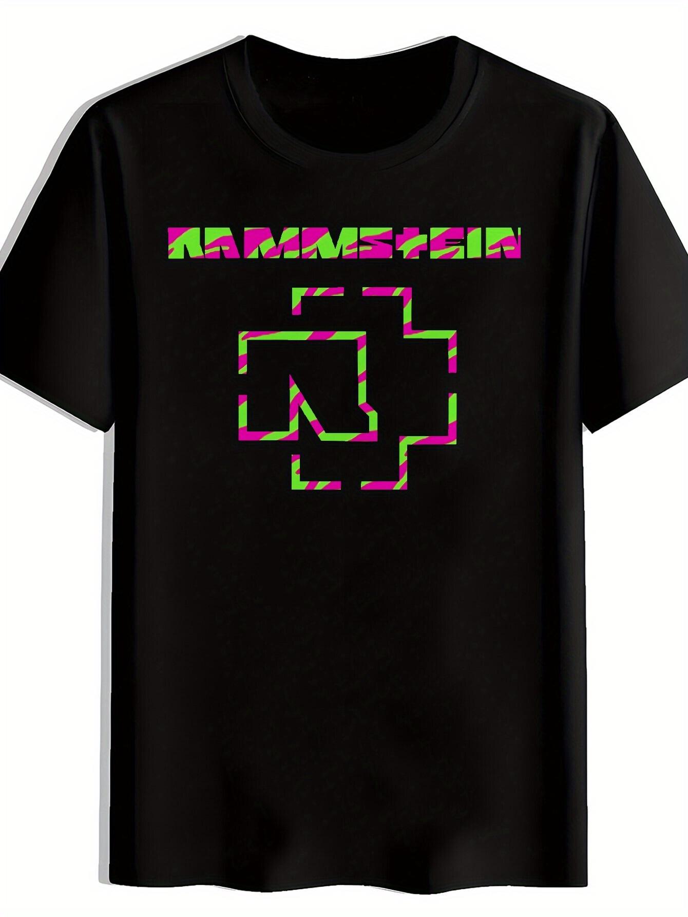Retro Rock Band Graphic T-shirt - KORN Pink & Green Neon Design S