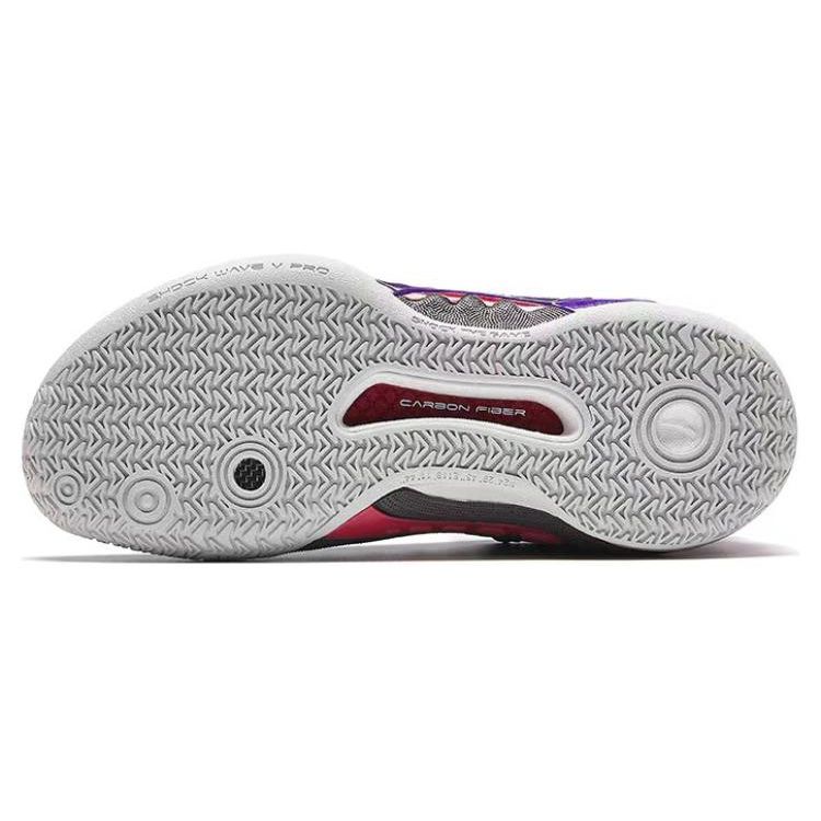 Kyrie Irving x Anta Shock Wave 5 Pro Moon Herren-Sneaker Lila Mitternachts-Pflaume Periwinkle-Rot 112411111S-1