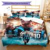 Inter Milan  Pattern Bedding Quilt Set Quilt Cover Pillowcase Home Decoration Birthday Gift (1 * duvet cover + 2 * pillowcase, without core)