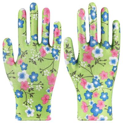 1 Paar dünne Pflanz-Arbeitshandschuhe Nylon rutschfest Gartenhandschuhe schmutzabweisend verschleißfest Damen Arbeitshandschuhe Floral Garden