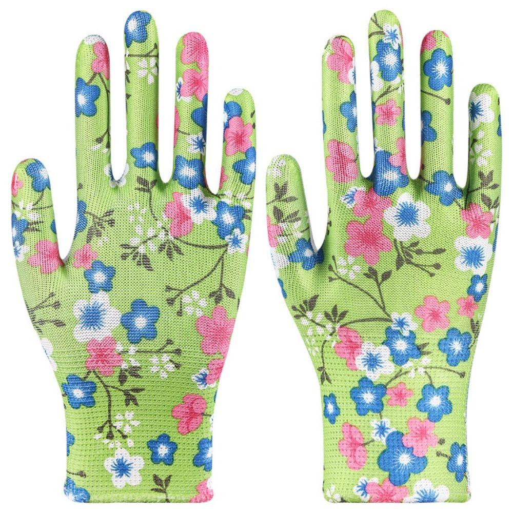 1Pair Nylon Planting Labor Gloves Labor Protection Women Work Gloves Gardening Gloves Workplace