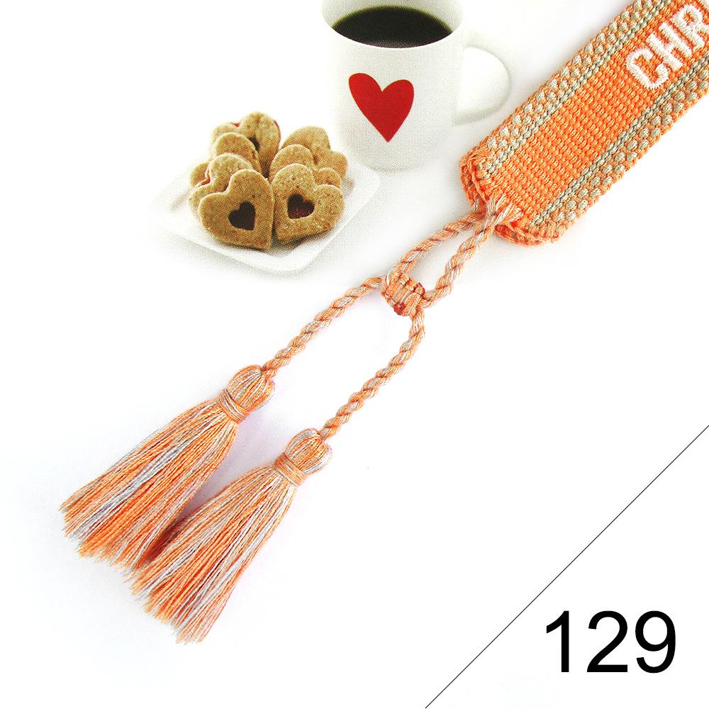 Custom Bohemian Embroidered Bracelet with Tassel and Woven Rope - Handmade Jewelry for Couples and Women