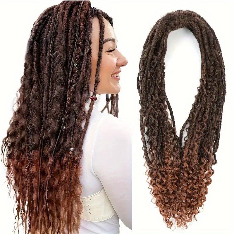 Treccine Box Boho: Estensioni per Capelli all'Uncinetto Treccine Ricce Bohemian