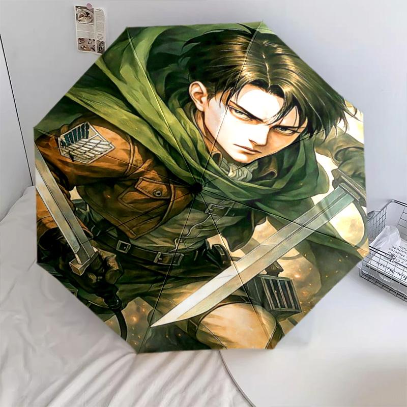 Attack Titan Automatic Umbrella - Suitable Travel Outdoor Portable Umbrella Birthday Gift Daily Essentials