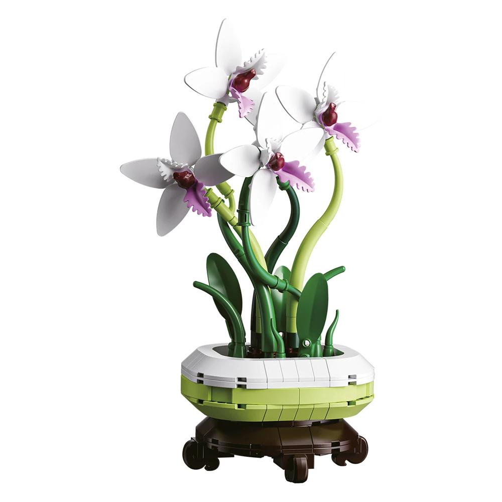 

Букет цветов Слива Хризантема Бамбук Модель комнатного растения Домашний дисплей Строительные блоки Кирпичики Кирпичики Детские игрушки nobox