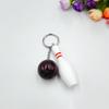 Car Key Chain Bowling Mini Ball Shape Smooth Surface Key Ring Easy Installation Sports Keyring Pendant Man Women Gift