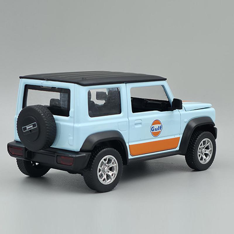 1/32 Suzuki Jimny Modified Car Model Die-Cast Gulf Co-branded Off-Road Vehicle Toys Children Boy Gift Collection Miniature