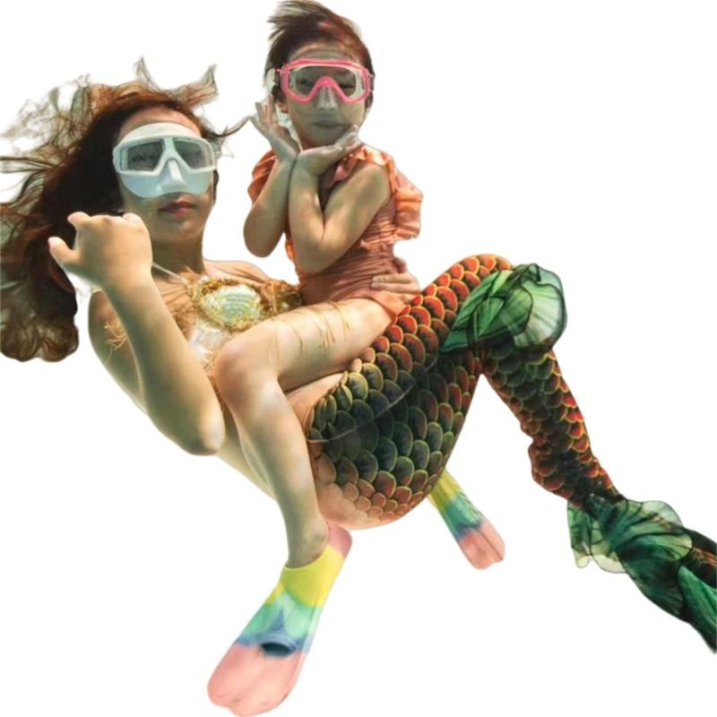 Adjustable Snorkel Swim Fins Enhancing Speed Swimming Diving Accessories Breathable Snorkeling Fins Silicone Texture