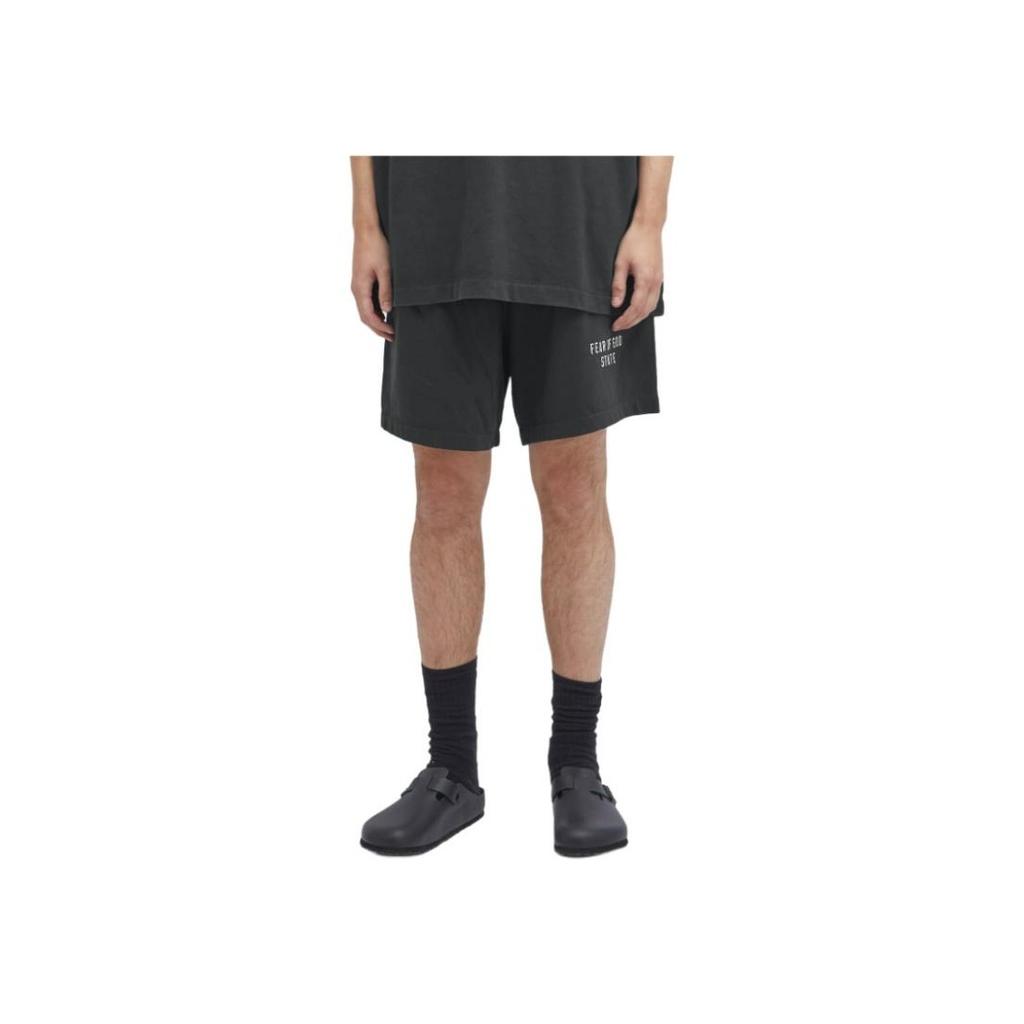 Fear of God Essentials Heavy Jersey Soccer Short Black Men Bottoms 160BT244160F