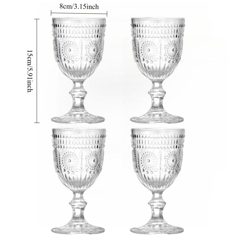 

4pcs Sets Red Wine Glass Transparent Cocktail Glass Household Exquisite Champagne Glass Luxury Wine Cup Drinkware New Year Gifts 4pcs