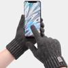 Windproof Wool Knitted Gloves Thicken Full Finger Guantes Fashion Crochet Glove  Women Men