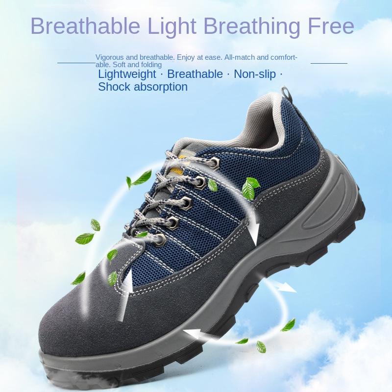 Labor Insurance Shoes Anti-smash, Stab-proof, Oil-resistant Acid and Alkali Work Shoes for Men