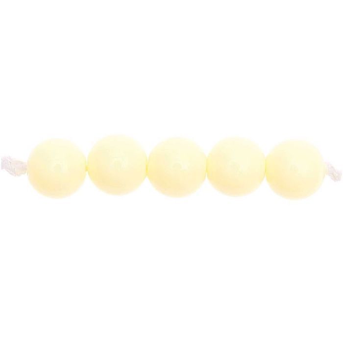 Perles en plastique - Blanc cassé - 10 mm - 24 pcs - Mixte - Objets décoratifs