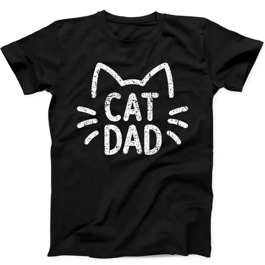 Best Cat Dad Ever Cat Lover Meme Funny Gift Black T Shirt 254