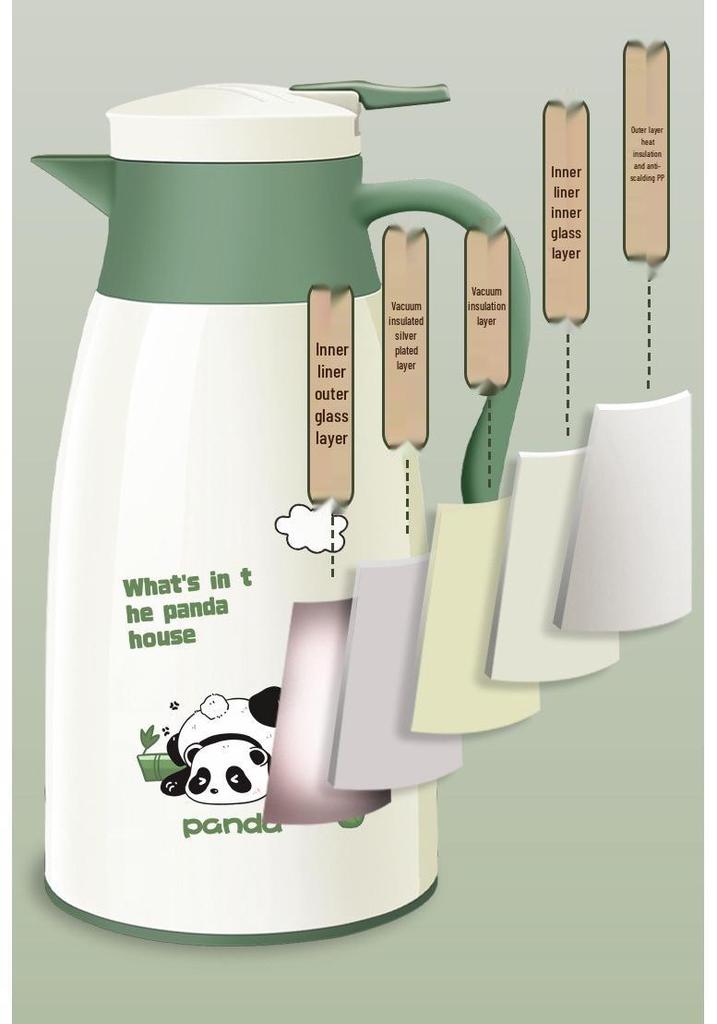 48-Hour Insulated Cartoon Kettle with Glass Liner - 2025 Edition for Dormitory/Student Use