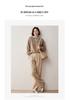 Women's Loose V-Neck Cashmere Sweater - Autumn/Winter 2024 Retro Korean Style Knitwear