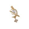 Iridescent Moonstone Diamond Star Pendant Necklace for Women