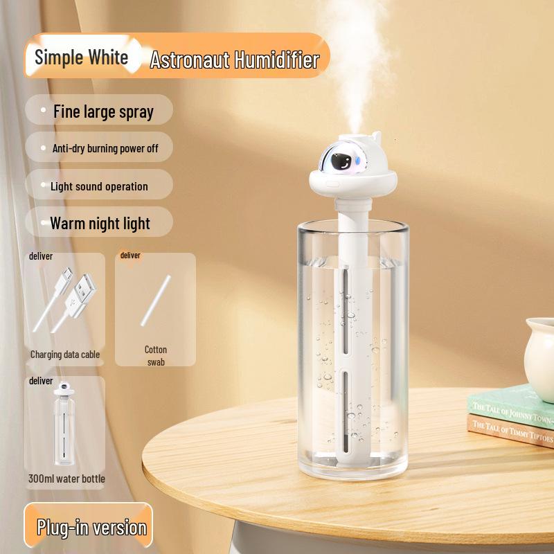 Silent Desktop & Car Humidifier - Large Capacity & Spray, Portable Atomizer for Home & Bedroom