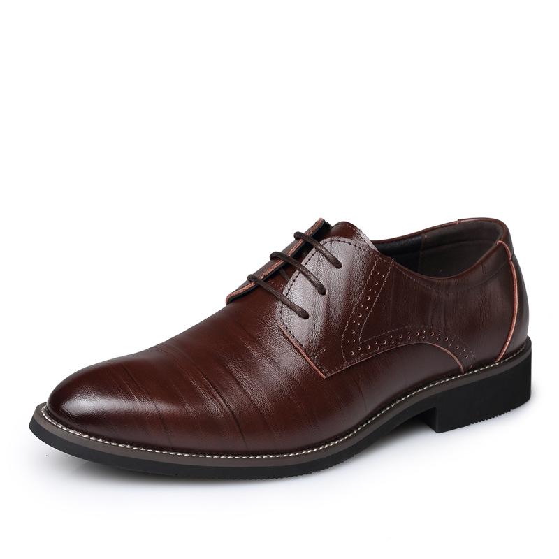 Men's Large Size Leather Formal Shoes (Sizes 46-48)