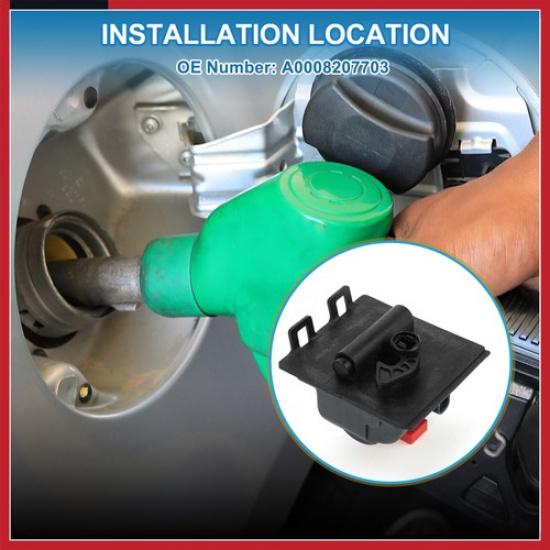 Fuel Door Release Switch No.A0008207703 for Mercedes-Benz A200 13-18 Black