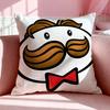 Snack P-Pringles Cushion Cover Breathable Linen Pillowcase Summer Odorless Eco-Friendly Invisible Zipper Washable