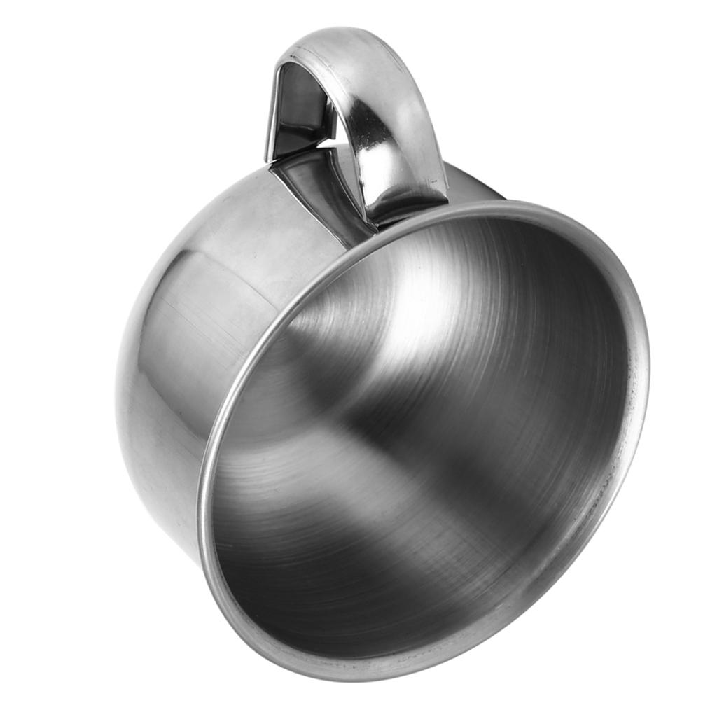 New Stainless Steel Metal Shaving Soap Mug Bowl Cup Shaver Razor Cleansing Foam Tool For Man