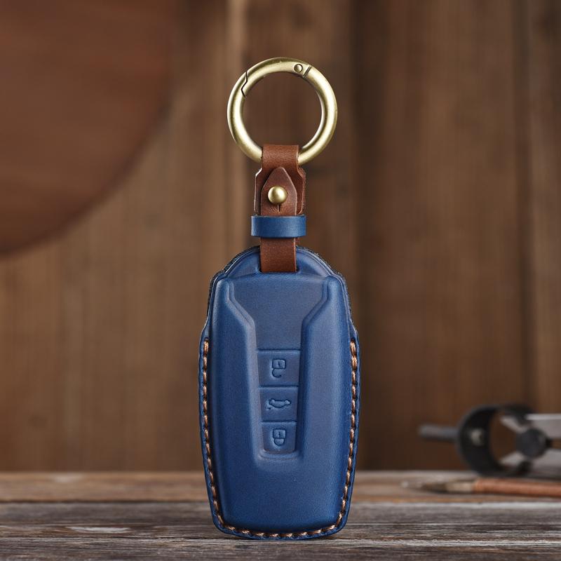 

Suitable for Volkswagen Touareg Pilot version Leather Key Case Cover Protector