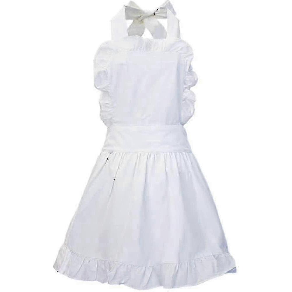 2026 Fashion Vintage Apron Ruffle Retro Apron Cooking Kitchen Lovely Apron For Women F26