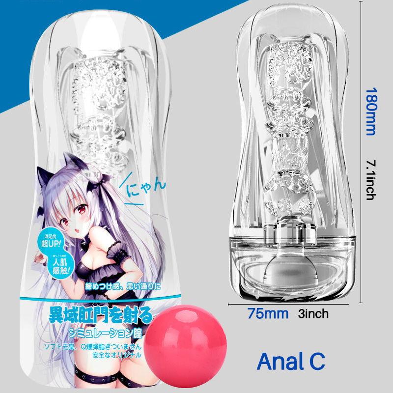 Anime Vacuum Masturbation Cup Real Pussy Pocket Silicone Vagina Anus 3 Style Male Adults Products realistic Vagina Vacuum