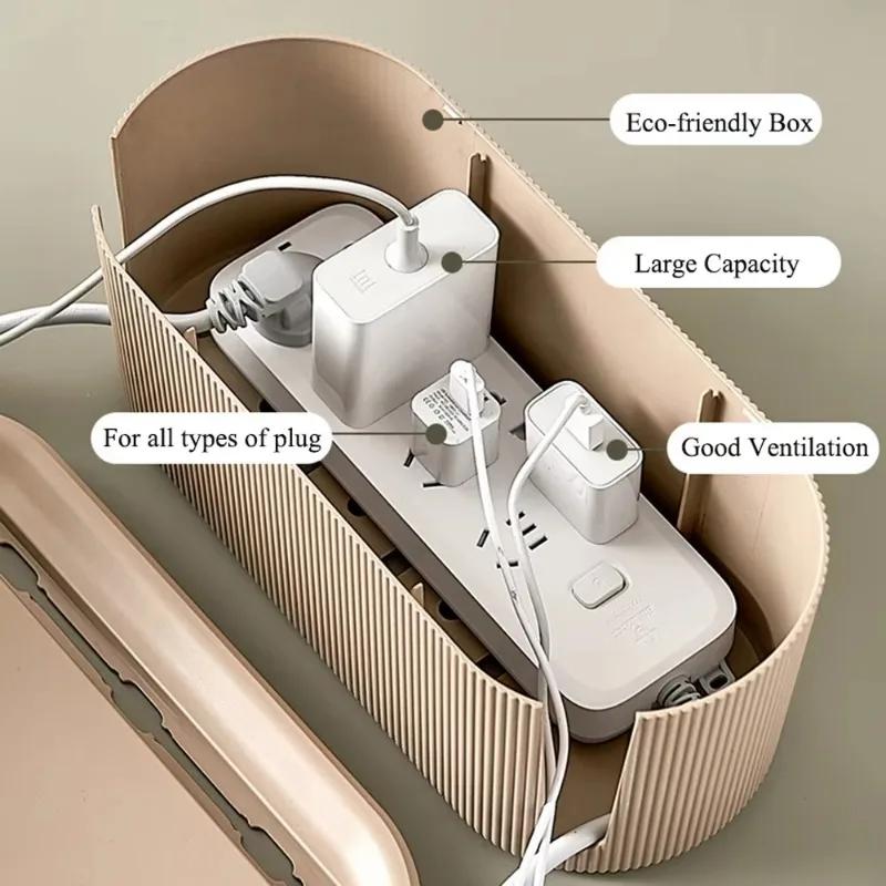 Fashion Plug Board Storage Box Cable Wire Organizer Socket Wireless WiFi Router Bracelet Desktop Data Line Plug Holder Shelf