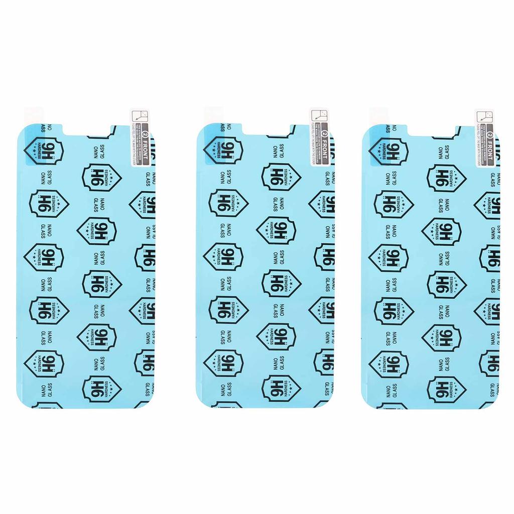3pcs Screen Protector PET Anti Scratch Anti Fingerprint High Definition 9H Nano Explosion Proof Phone Film for IPhone 13