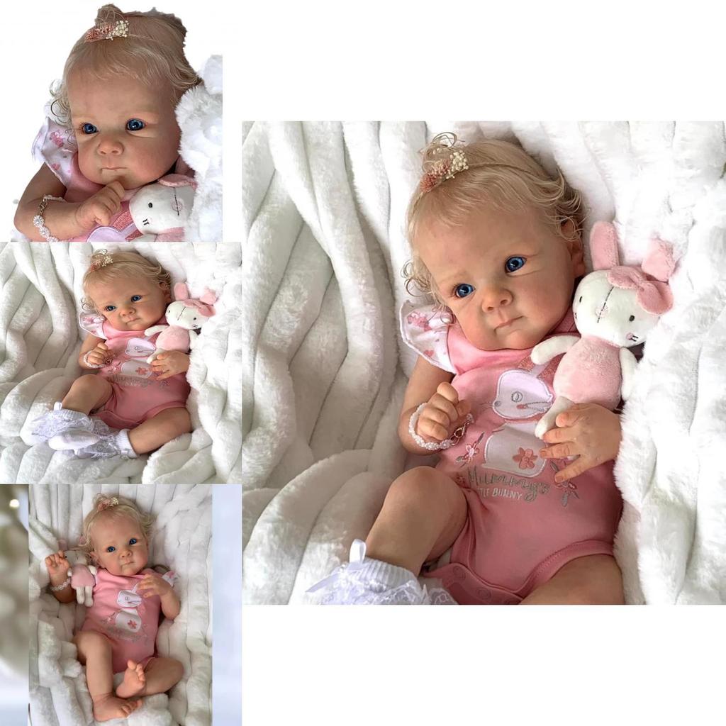 Silicone Baby Reborn Doll Realistic Vinyl Collectible Toy For Gift And Display