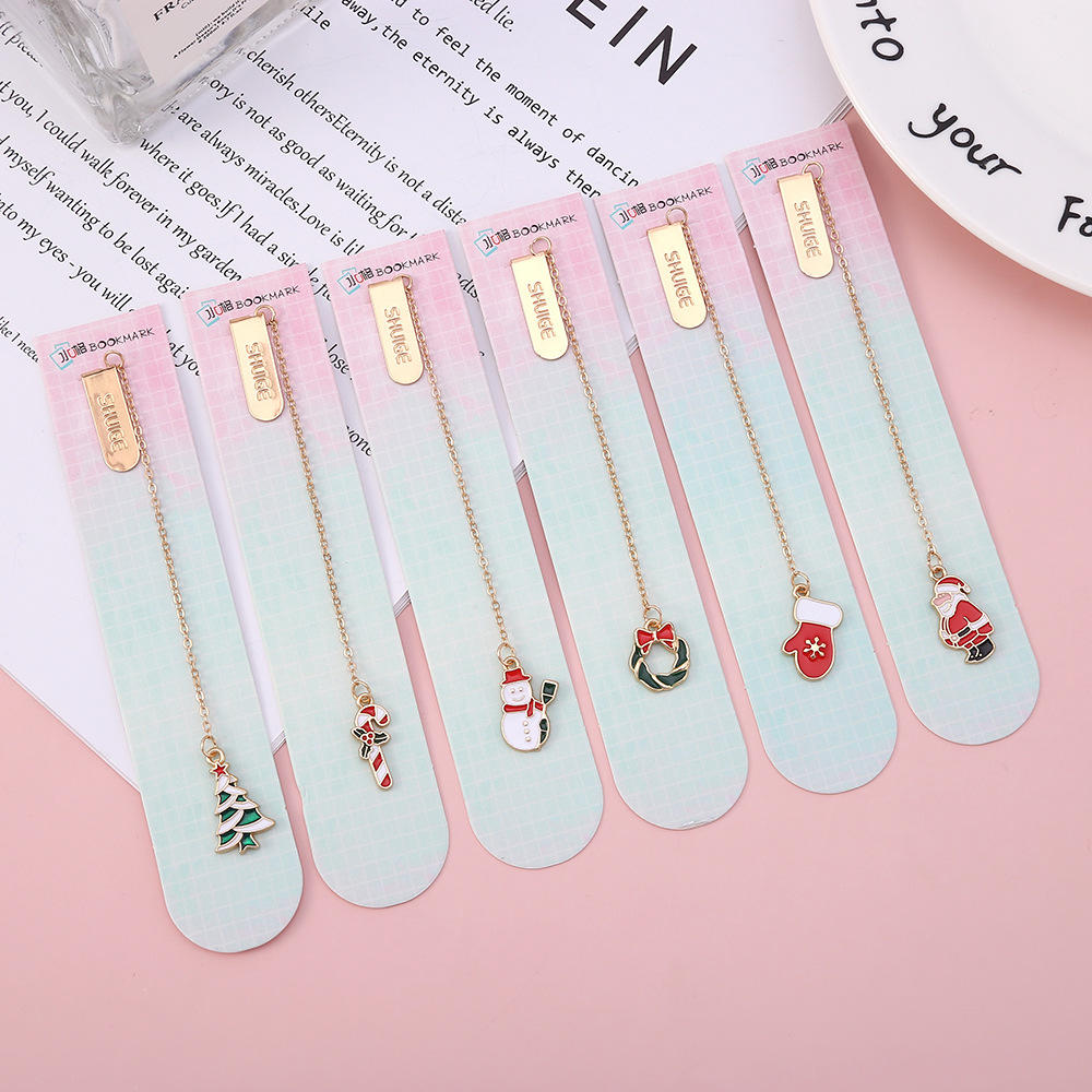 Flowers Butterfly Metal Bookmark School Supplies Book Page Accessories For Girls Kawaii Stationery Book Mark Separador De Libro