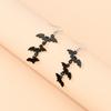 Halloween Schmuck Retro Übertrieben Schwarz Ohrringe Kleiderzubehör