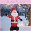 Colorful Inflatable Christmas Santa With Led Lights For Festive Holiday Outdoor Yard Decor