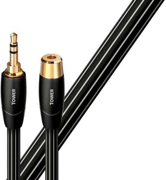 

Audioquest Tower Cable 3.5mm stereo jack extension 5.0 m, Audioquest чорний