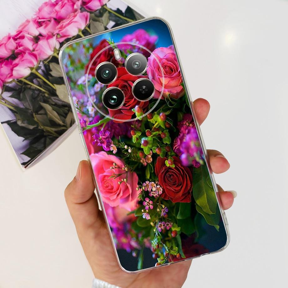 For OPPO Realme 12 Pro Plus Clear Transparent Soft TPU Silicone Case Cover for Realme 12Pro 12 Pro+ Phone Shell Nickname Letter