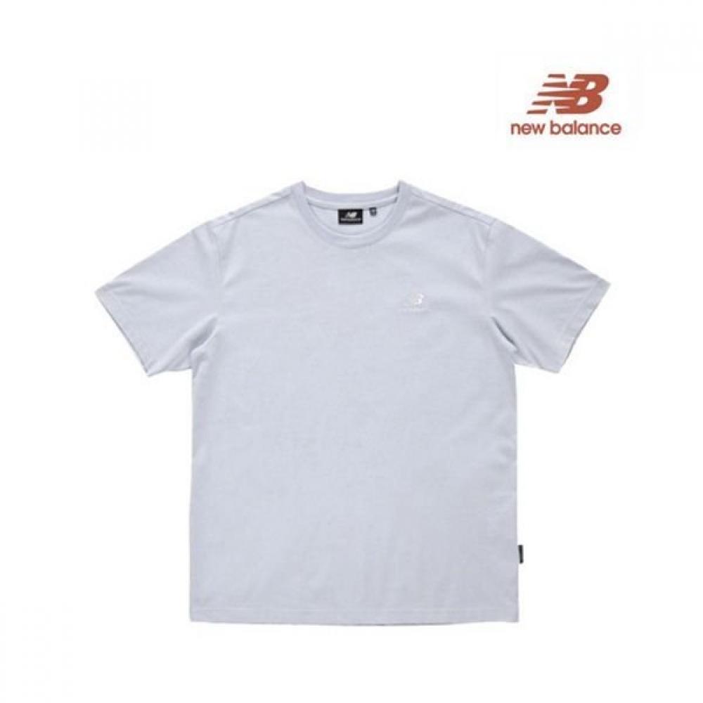 New Balance Men S Small Logo Tee Blue Nbnec21013