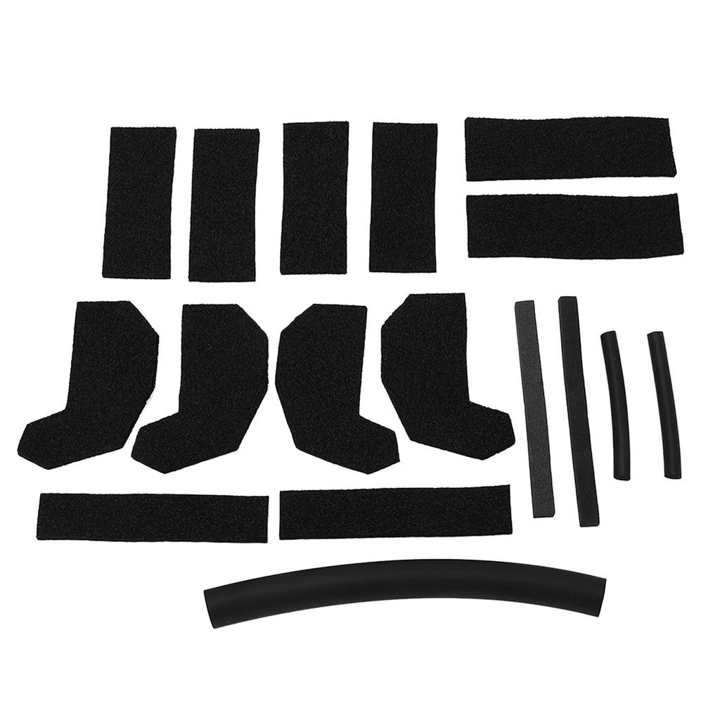 17PCS Hard Top Foam Blocker Seal Kit 68026937AB Strong Sealing Replacement For Jeep Wrangler JK 2007‑2018