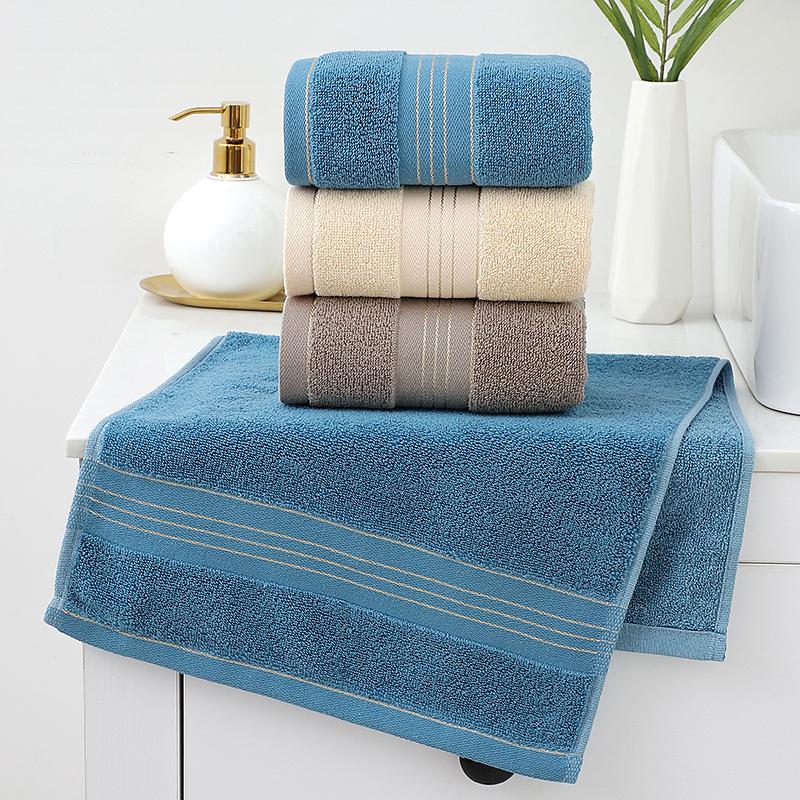 Pure Cotton Towel Absorbent Thickened Universal Cartoon Cotton Face Towel Gift Dark Color