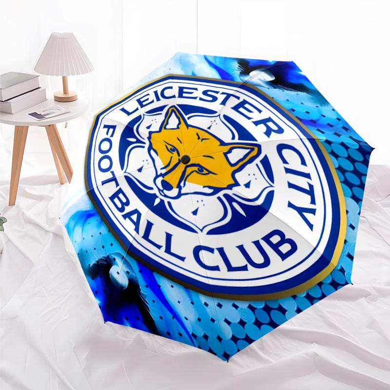 1pc Leicester City FC Umbrella, Sun Protection, And UV Shielding. It Has Eight Sturdy Ribs for Outdoor Use And Perfect As a Holiday Gift