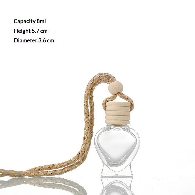 Empty Refillable Hanging Car Diffuser Bottles 21PCS 8ml Transparent Air Freshener Perfume Container Gift for Friends