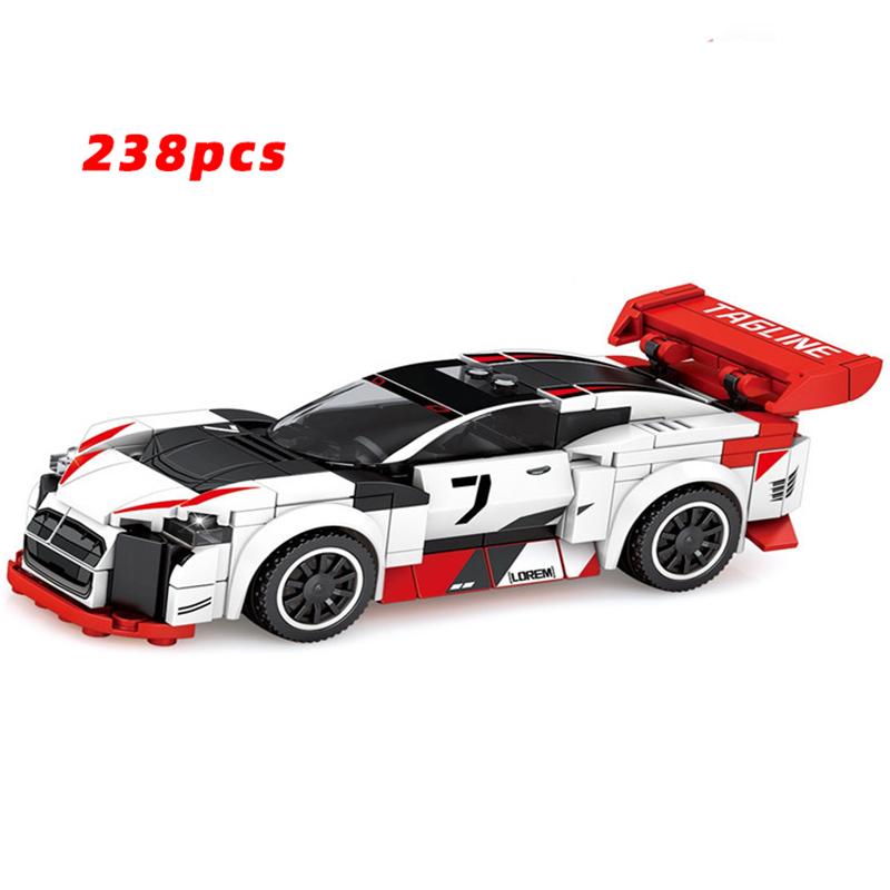 Speed Super Race Car Racing Rally Model Building Blocks Sports Kits City Classic Great Vehicle Kids Toys Technique