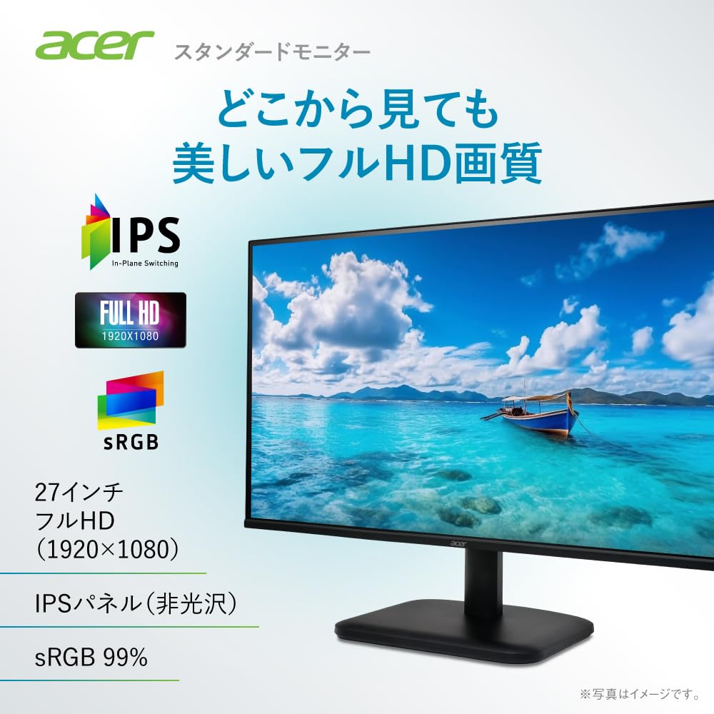 Acer EK271P6bi IPS Full HD 144Hz 1ms sRGB AMD Blue Light Zero Frame HDMI Mini Color Warranty Panel 27-inch Monitor, (VRB), Anti-Glare, 99% Resolution,